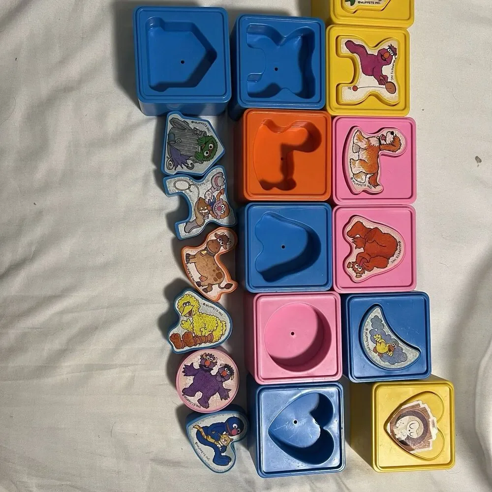 Playskool Match Ups Sesame Street Matching Puzzle Cubes (36‎ Pieces)